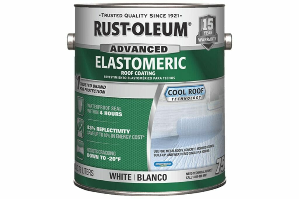 Rust-oleum elastomeric roof coating