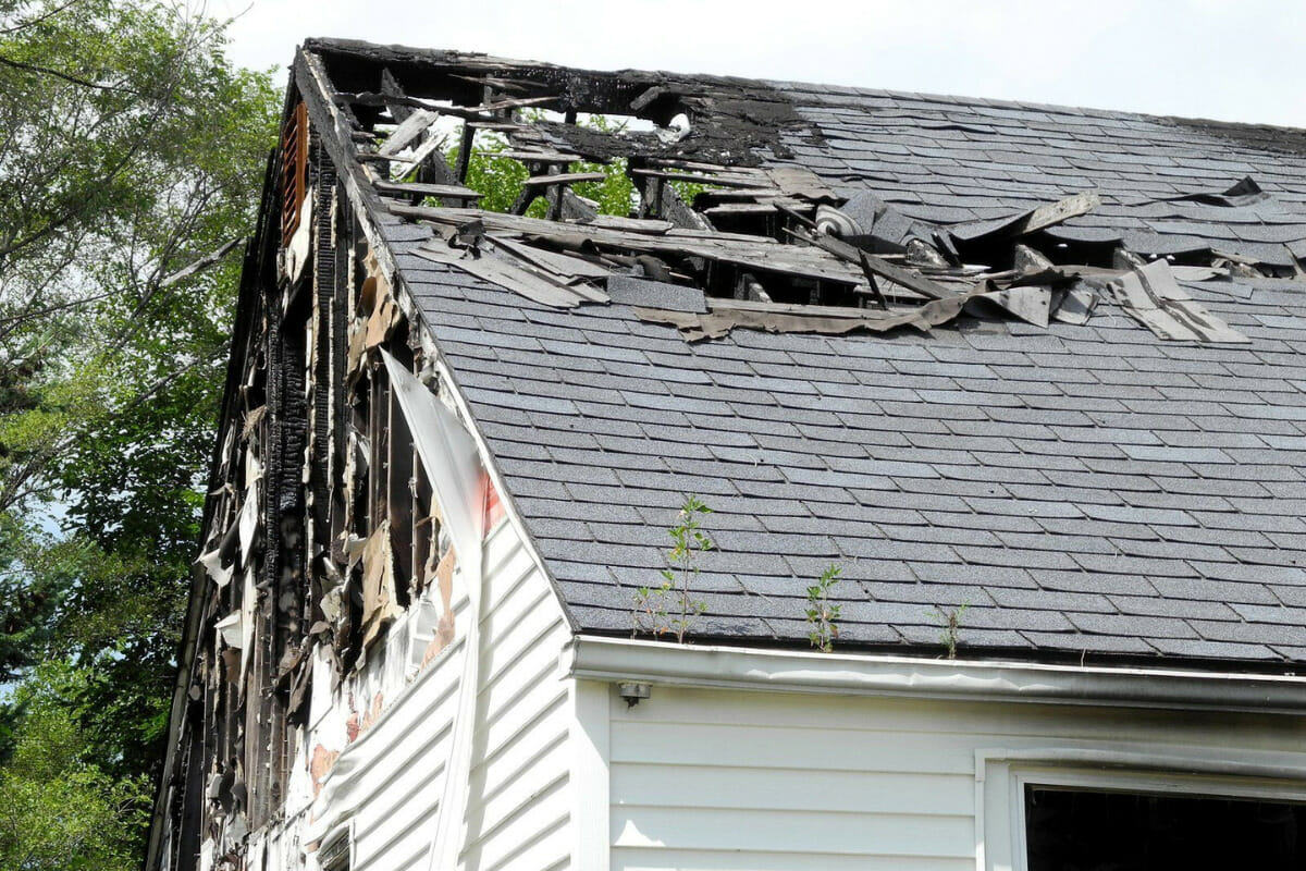Storm damage roof repair in gainesville