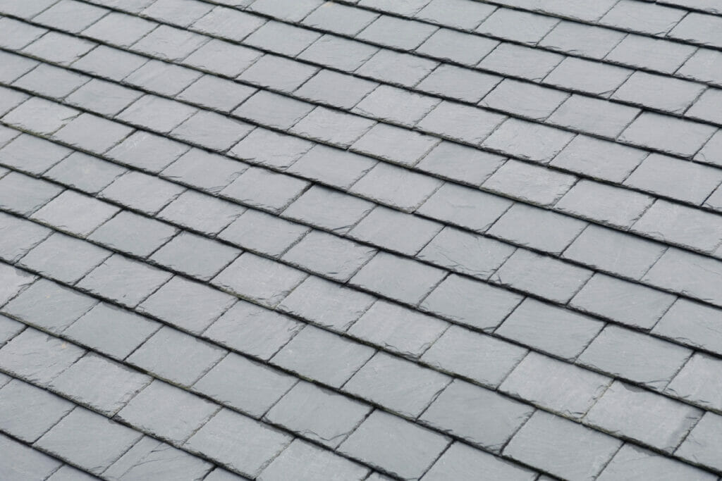 Synthetic slate roof