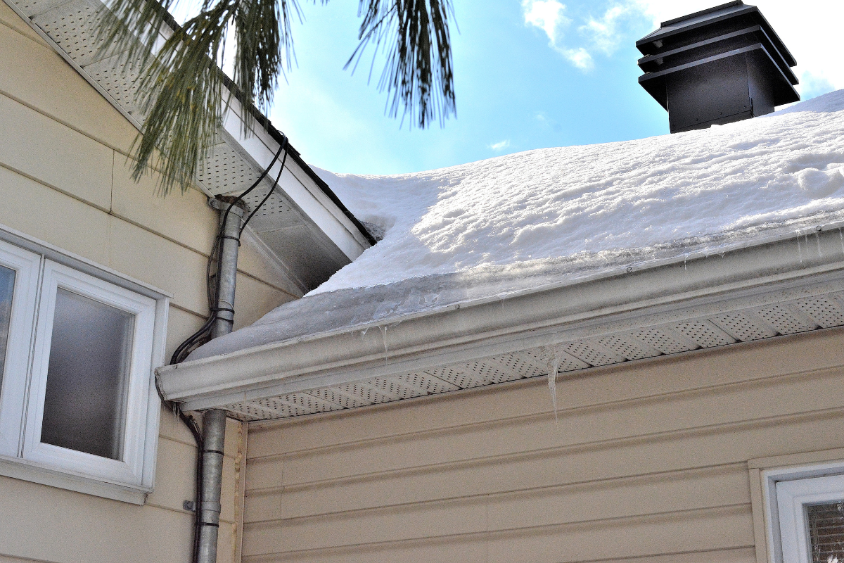 Ice dams in colder climates